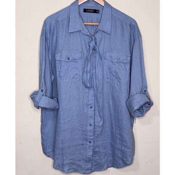 Lauren Ralph Lauren necktie button-down shirt Size: X-Large - Picture 2 of 5